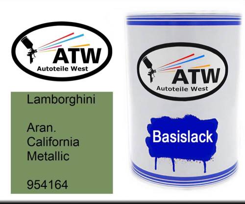 Lamborghini, Aran. California Metallic, 954164: 500ml Lackdose, von ATW Autoteile West.